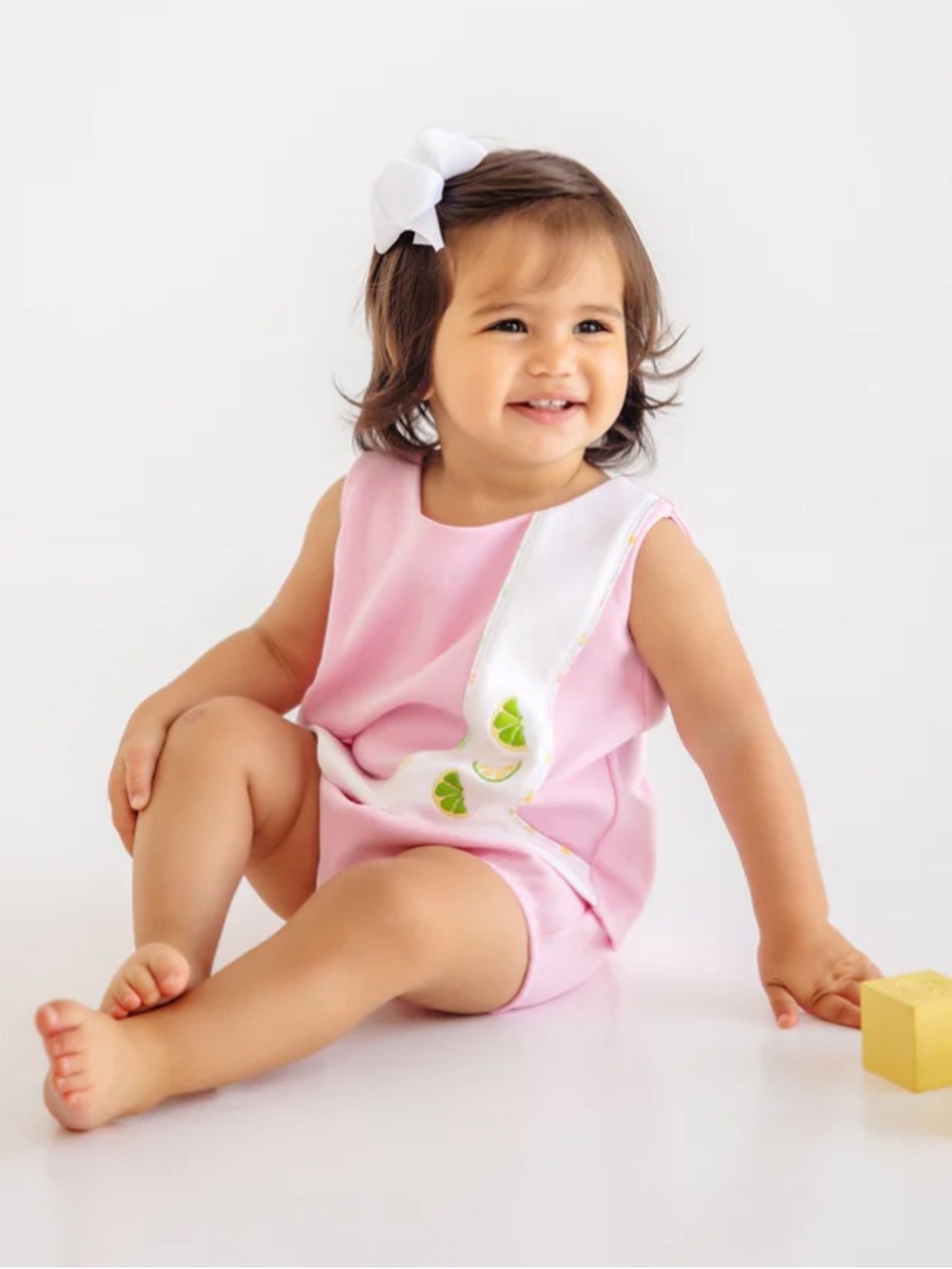 The Beaufort Bonnet Company Summer Fruit Embroidered Dress with Bloomers TBBC